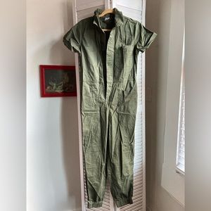 Olive green coveralls